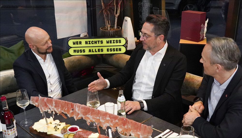 Jause im Schladminger Bauernladen Heimatgold, Hannes Royer, Alois Rainer, Manuel Hofer | © Land schafft Leben